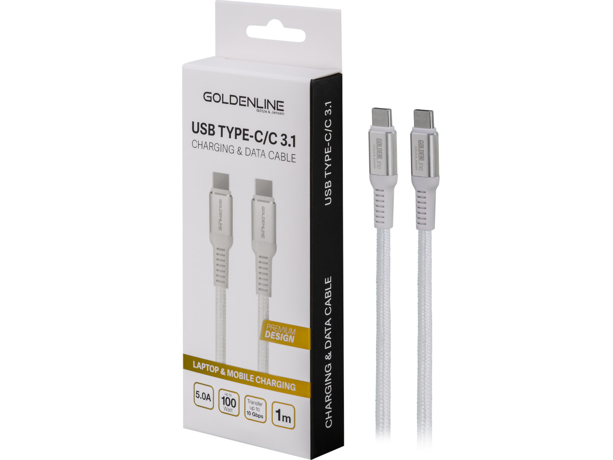 Kabel USB Typ C - Lighting GÖTZE & JENSEN Golden Line 1 m opakowanie