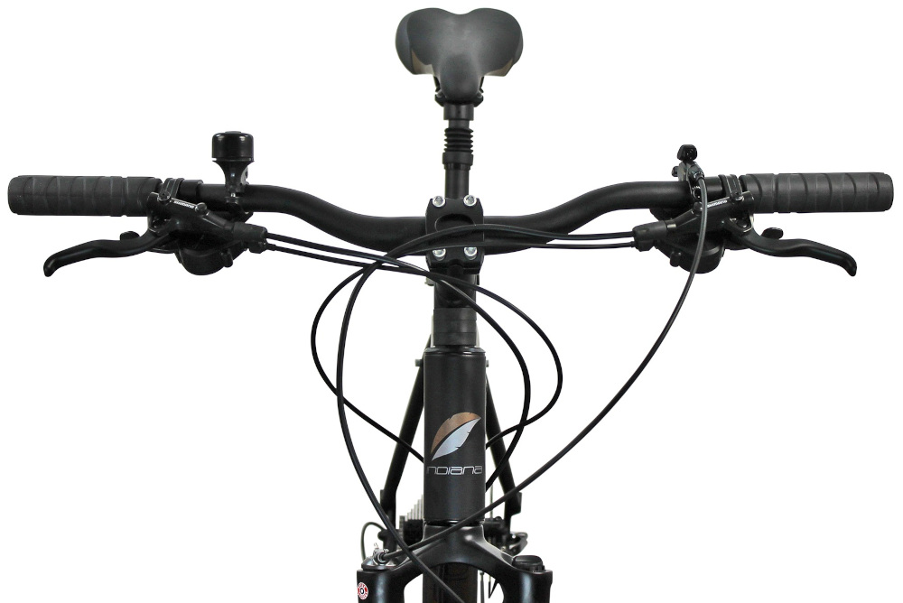 Rower crossowy INDIANA X-Cross 5.0 M21 męski Czarny kierownica marki MAGIX aluminiowy wspornik niezawodność trwalość lekkość manetki pokryte gumowym materiałem dzwonek