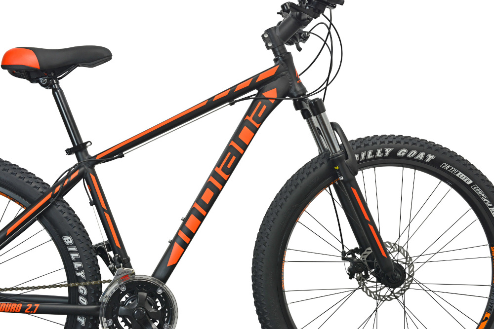 Rower górski MTB INDIANA X-Enduro 2.7 M19 27.5 cala męski Czarno-pomarańczowy rama objęta jest 2-letnią gwarancją najwyższej jakości