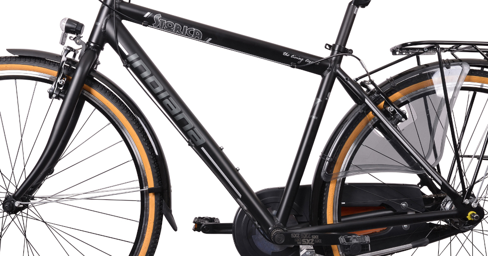 Rower miejski INDIANA Storica 140 3B 28 cali męski Czarny rama 21-calowa aluminiowa rower jest bardzo zwinny lekki latwo go podniesc wybór rozmiaru ramy Twój wzrost mierzony w zrelaksowanej pozycji typ roweru dla osób o wzroście od 171 do 176 cm. 