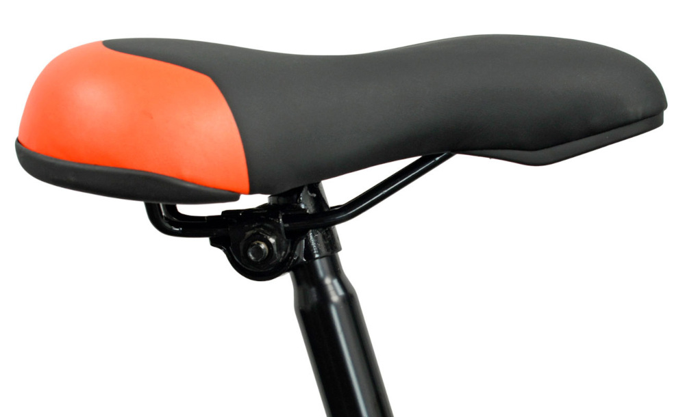 Rower gorski MTB INDIANA X-Enduro 2.7 M15 27.5 cala meski Czarno-pomarańczowy sztyca siodła marki G.W. wykonana ze stali siodełko marki Sovereign bardzo wygodne doskonały komfort