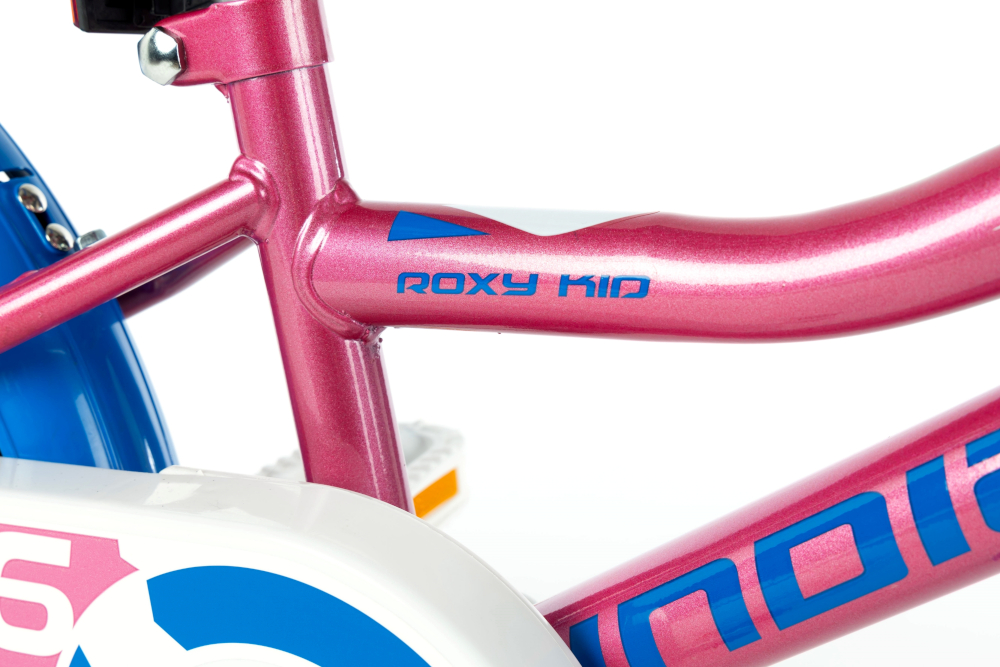 Rower INDIANA Roxy Kid 16 różowy stalowa konstrukcja waga 8 kg