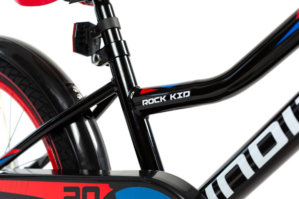 Rower INDIANA Rock Kid 16 Czarny stalowa konstrukcja odporność na uszkodzenia waga