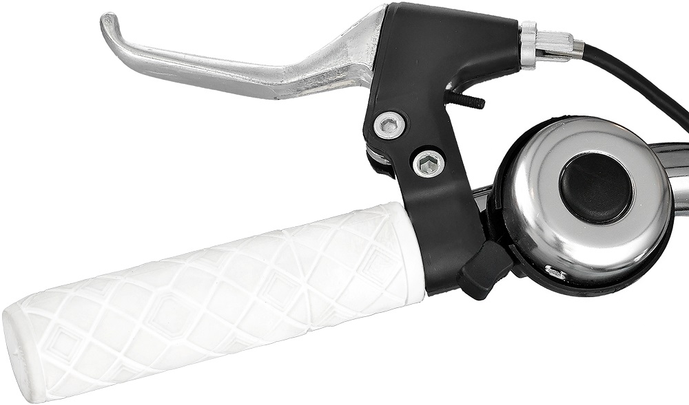 Rower Miejski INDIANA Galaxy 7B 28 cali damski biały - hamulce aluminiowe tylny przedni V-Brake marka DAWSTAR