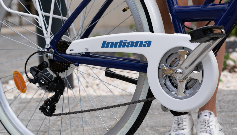 Rower miejski INDIANA Brawa 21B - Przerzutki Shimano Tourney