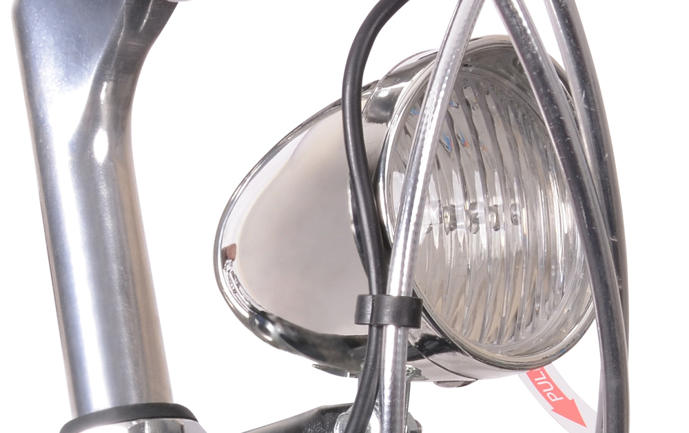 Rower elektryczny INDIANA La Rue D18 28 cali damski Czarny mat oświetlenie roweru przednie tylne oświetlenie LED doskonała widoczność bezpieczeństwo na drodze wymagane przez prawo drogowe