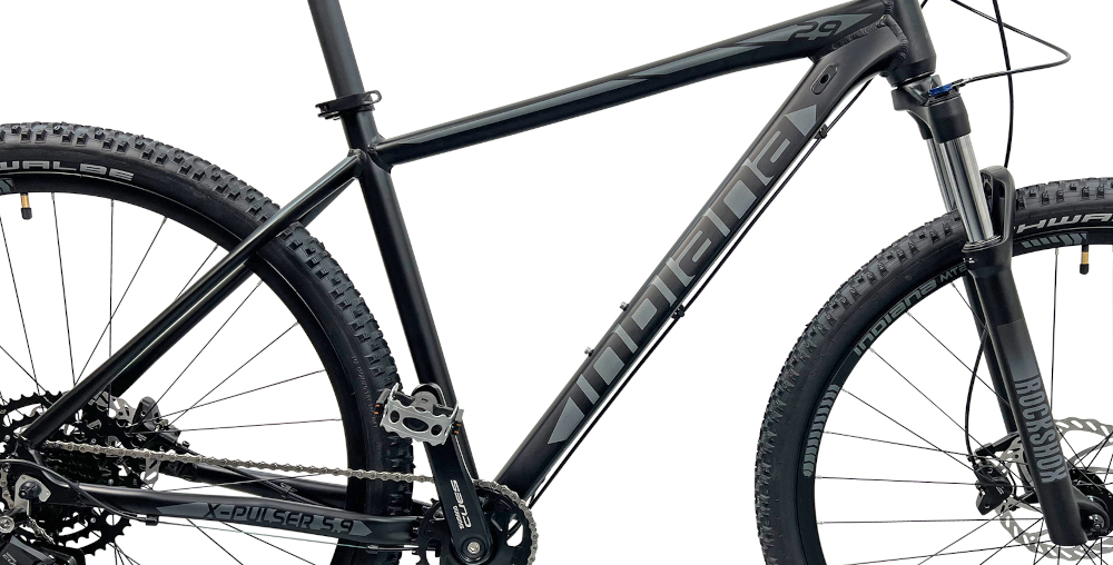 Rower górski MTB INDIANA X-Pulser 5.9 M23 29 cali Czarno-grafitowy komfort jaxdy odpowiednia kontrola nad rowerem rama 19-calowa aluminiowa odporna na korozje rower jest zwinny lekki latwo go podniesc wybor rozmiaru ramy Twoj wzrost mierzony w zrelaksowanej pozycji typ roweru dla osob o wzroscie od 190 do 200 cm