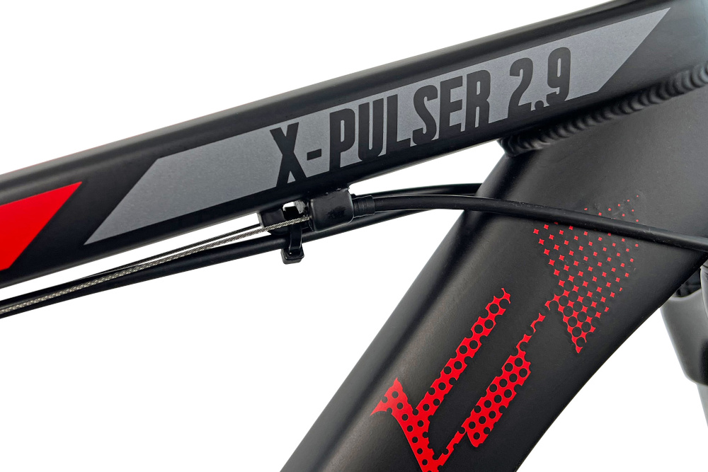 Rower górski MTB INDIANA X-Pulser 2.9 M19 29 cali męski Czarno-czerwony rama odpowiednio dobrany rozmiar 19-calowa aluminiowa odporna na korozje rower bardzo zwinny lekki latwo go podniesc wybor rozmiaru ramy Twoj wzrost mierzony w zrelaksowanej pozycji typ roweru dla osob o wzroscie od 174 do 180 cm