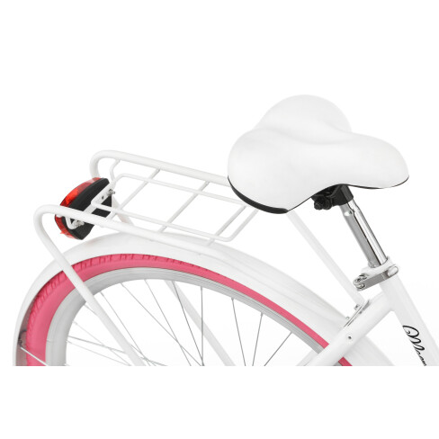 Rower miejski Moena OS3B 28 cali damski Biało-różowy 2021 #4
