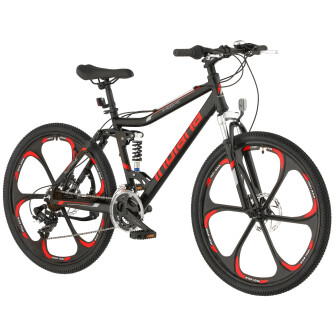 Rower górski MTB X-Rock 4.6 M17 26 cali męski Czarno-czerwony 2022