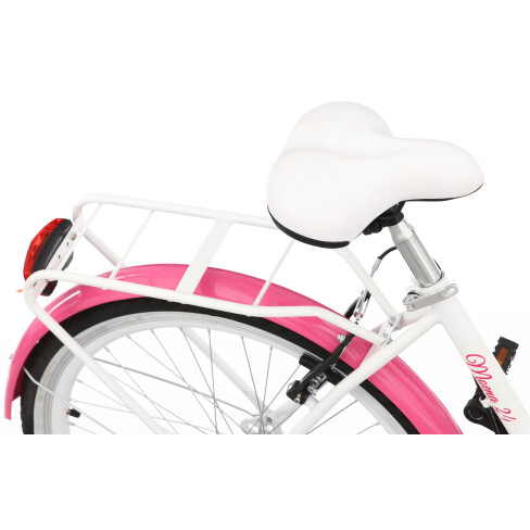 Rower młodzieżowy Moena 24 cali dla dziewczynki Biało-różowy 2022 #17