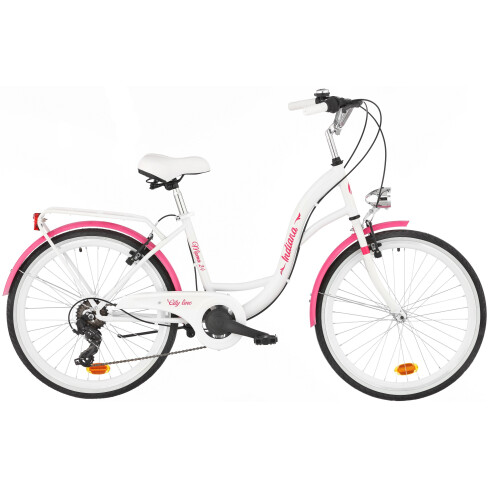Rower młodzieżowy Moena 24 cali dla dziewczynki Biało-różowy 2022 #2