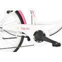 Rower młodzieżowy Moena 24 cali dla dziewczynki Biało-różowy 2022 #9