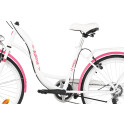 Rower młodzieżowy Moena 24 cali dla dziewczynki Biało-różowy 2022 #3
