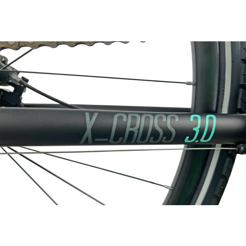 Rower crossowy X-Cross 3.0 D21 damski Czarno-turkusowy 2023 #10