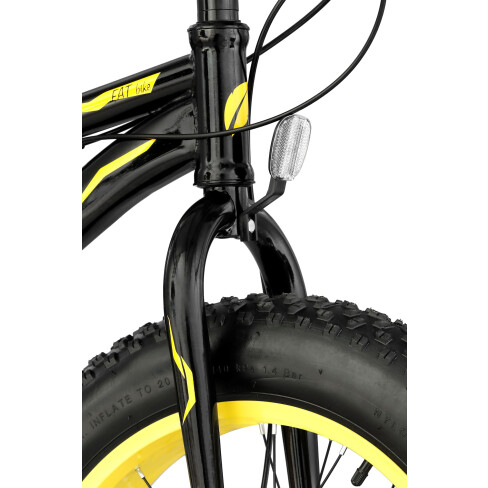 Fat Bike M18 20 cali męski Żółty 2021 #8