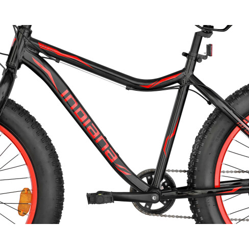Fat Bike M18 24 cale męski Czarno-czerwony 2021 #3