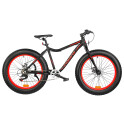 Fat Bike M18 24 cale męski Czarno-czerwony 2021 #2