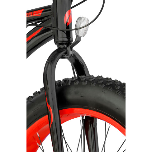 Fat Bike M18 24 cale męski Czarno-czerwony 2021 #11